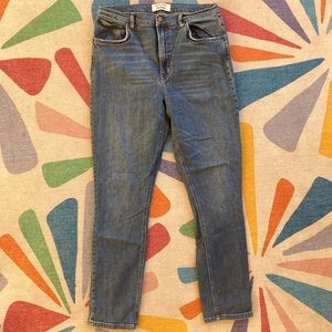 Reformation High & Skinny Blue Jeans